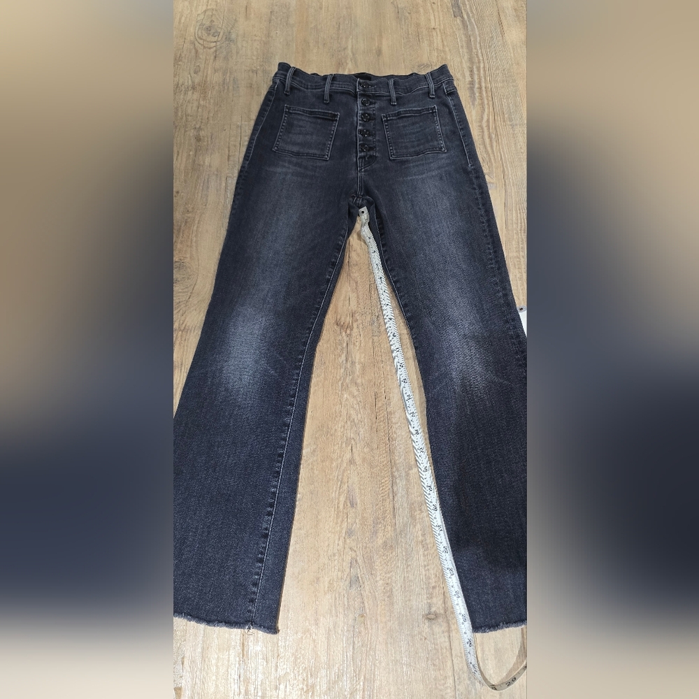 Mother Black Cropped Jeans - Picture 10 of 15